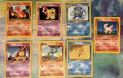 Lot of 16 Pokemon 1999 Cards (7 from set #102, 4 from set #62, 5 from set #64) - Image 2