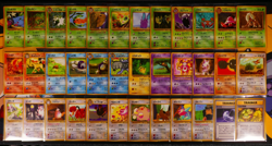 NM/HP Japanese COMPLETE Pokemon VENDING SERIES-1 Blue 36-Card Set Glossy Machine - Image 1