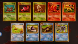 NM/HP Japanese COMPLETE Pokemon VENDING SERIES-1 Blue 36-Card Set Glossy Machine - Image 4