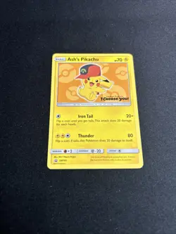 Ash's Pikachu SM110 Pokemon Promo "I Choose You" Movie Card NM - Image 2
