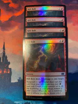 MTG Double Masters 2022 Rift Bolt Foil x 4 - Image 1
