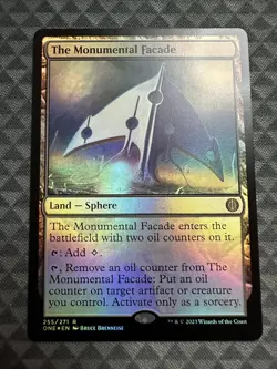 MTG The Monumental Facade #255/271 Foil Rare Phyrexia: All Will Be One (ONE) - Image 2