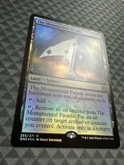 MTG The Monumental Facade #255/271 Foil Rare Phyrexia: All Will Be One (ONE) - Image 3