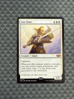 MTG Sun Titan #0133 Mythic Commander: Tarkir: Dragonstorm (TDC) - Image 1