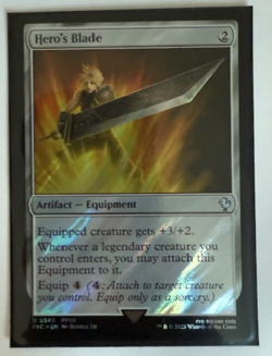 Magic the Gathering: Hero's Blade (Surge Foil) Commander: Final Fantasy Foil NM - Image 1