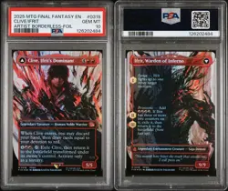 PSA 10 ~ CLIVE, IFRIT'S DOMINANT IFRIT WARDEN INFERNO 318 FOIL MTG Final Fantasy - Image 1