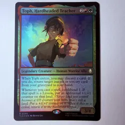 Magic The Gathering Mtg Foil Toph, Hardheaded Teacher Avatar Near Mint Rare - Image 1