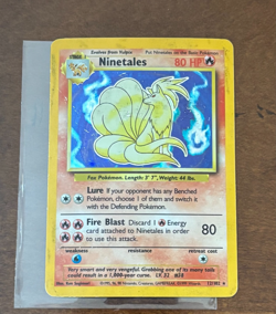 Pokemon TCG Ninetails Holo Card 1999 Base Set, #12/102 - HP - Image 1