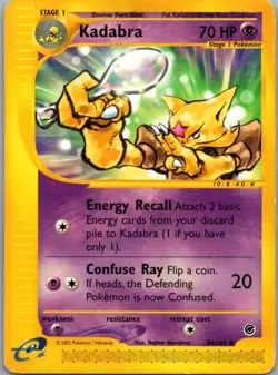 Kadabra 84/165 Uncommon Expedition Base Set Pokemon Moderately Played - Image 1