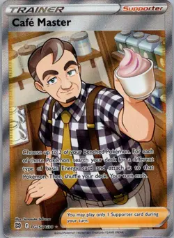 Cafe Master TG25/TG30 Rare Ultra Brilliant Stars Trainer Gallery Pokemon NM - Image 1