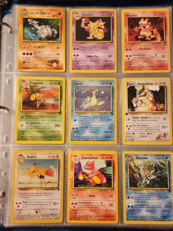 Pokemon Collection Binder Vintage Lot of Cards Holo Rares WoTC 1st Edition Etc - Image 1