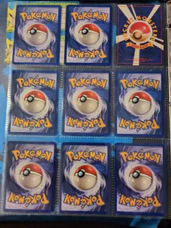 Pokemon Collection Binder Vintage Lot of Cards Holo Rares WoTC 1st Edition Etc - Image 2