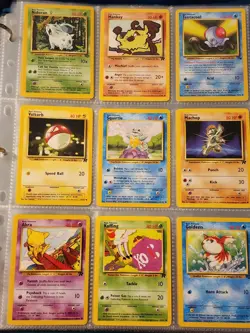 Pokemon Collection Binder Vintage Lot of Cards Holo Rares WoTC 1st Edition Etc - Image 3