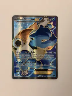 Pokemon TCG Blastoise EX Full Art Ultra Rare XY 142/146 LP - Image 1