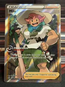Professor Program Promo Pokemon Milo Rebel Clash 190/192 2020 Textured Full Art - Image 1