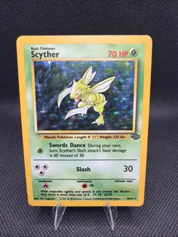 Pokemon TCG Scyther Jungle 10/64 Holo Unlimited Holo Rare - Image 1