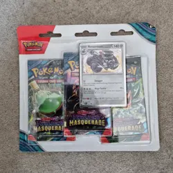 Pokemon TCG: Scarlet & Violet-Twilight Masquerade 3-Pack Blister: Revavroom✨ - Image 1