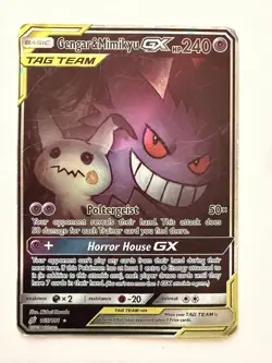 Gengar & Mimikyu GX 165/181 Team Up MINT/Near mint Pokemon TAG TEAM Sun & Moon - Image 1