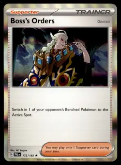Boss's Orders (Ghetsis) 172/193 Rare Paldea Evolved Pokemon Near Mint - Image 1