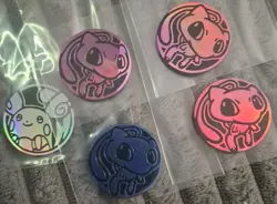 Mew Rare Blue & Pink Holographic - Pokemon TCG Flip Coin with Case Never Played - Image 1