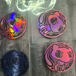Mew Rare Blue & Pink Holographic - Pokemon TCG Flip Coin with Case Never Played - Image 4