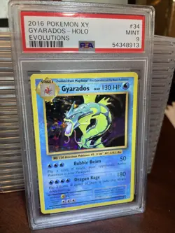 Pokemon 2016 XY Evolutions Gyarados Holo 34/108 PSA 9 Mint - Image 2