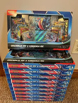 Pokemon TCG Greninja ex & Kingdra ex Special Collection - Sealed Box - 8 Packs! - Image 1