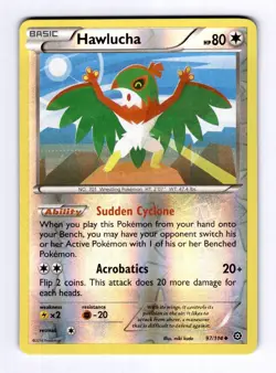 Hawlucha XY - Steam Siege #97 (2016) Uncommon Reverse Holo NM Pokemon - Image 1