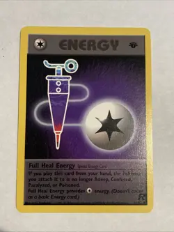 1st Edition Full Heal Energy 81/82 - Team Rocket - LP/NM - Image 1