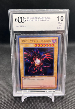 2010 Yu-Gi-Oh! Legendary Collection Red-Eyes B. Dragon BCCG 10 MINT - Image 1