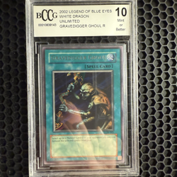 2002 Yugioh Unlimited Gravedigger Ghoul (LOB) BCCG 10 - Image 1