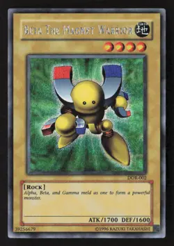 Beta the Magnet Warrior Secret Rare Duelist of the Roses DOR-002 NM - Image 1