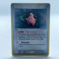 Pokemon TCG Karte - 21/115 Cleffa Gold Holo Stamp Unseen Forces Englisch - Image 1