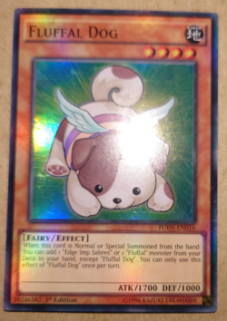 Fluffal Dog FUEN-EN016 Yu-Gi-Oh! Card Super Rare 1st Edition - Image 1