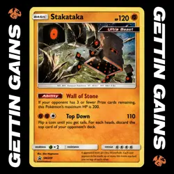 Stakataka - SM209 - Black Star Promo - Pokemon Card - NM/M - Image 1