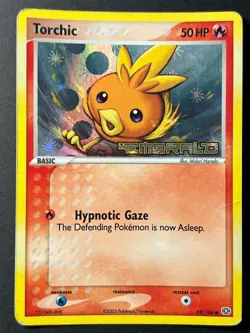 Torchic 69/106 Reverse Holo EX Emerald Stamped Pokemon Card - Image 1