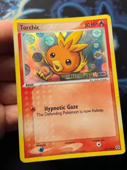 Torchic 69/106 Reverse Holo EX Emerald Stamped Pokemon Card - Image 4