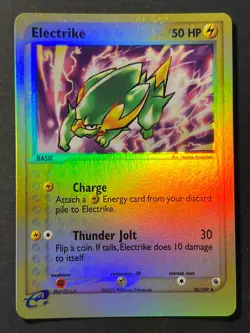 Electrike 30/109 EX Ruby & Sapphire - Reverse Holo Pokemon Card Near Mint - Image 1