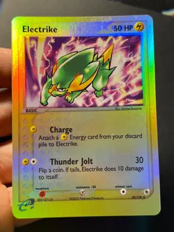 Electrike 30/109 EX Ruby & Sapphire - Reverse Holo Pokemon Card Near Mint - Image 3