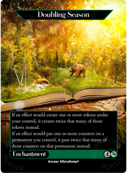 Doubling Season - Full Art Altered Art Custom Proxy Cards - Image 1