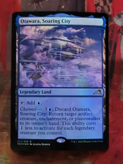 MTG Card: Otawara, Soaring City (Kamigawa: Neon Dynasty) FOIL - Image 1