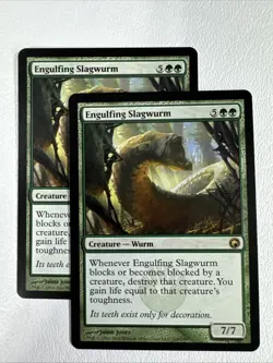 X2 Engulfing Slagwurm - NM/MINT Regular Rare Scars of Mirrodin MTG - Image 1