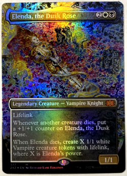 MTG Elenda, the Dusk Rose (Borderless Foil) Double Masters 2022 377 NM - Image 1