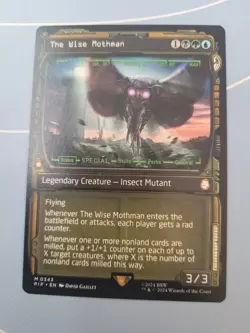 The Wise Mothman Showcase English Fallout MTG Magic #0343 PIP Insect LP/NM - Image 1
