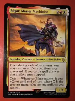 MTG, MAGIC: EDGAR, MASTER MACHINIST , FIC, RARE, 0080 - NM - REGULAR - Image 1