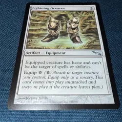 MTG Lightning Greaves Mirrodin Regular Lightly played, Normal, Pre-Owned - Image 2