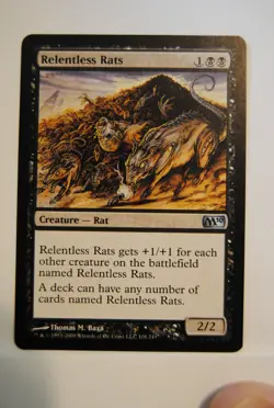 Magic: 2010 Core Set M10: Relentless Rats 108/249 NM - Image 1