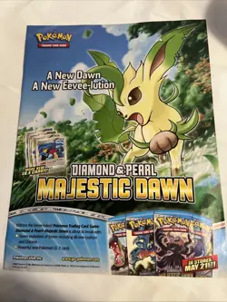 2008 Pokemon Diamond And Pearl Trading Card Game Advertisement - Image 1