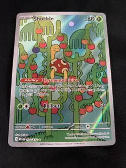 Shuckle 136/132 IR Pokemon Mega Evolution Illustration Rare Holo NM/M - Image 1