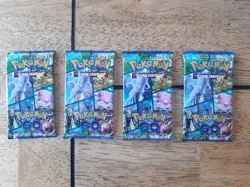 Lot A - 4X Pokemon GO Booster Packs - Factory Sealed Unweighed Sword Shield - Image 1